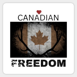 Love Canadian Freedom Sticker
